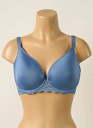 Sutien efect material satinat top sutien modelat albastru SIMONE PERELE femeie