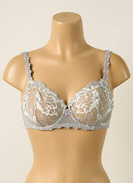 Sutien broderie sutien cupe întregi cu decolteu înalt gri SIMONE PERELE femme