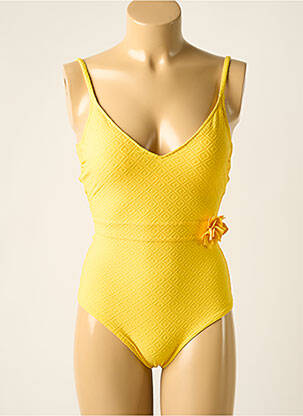 Costum de baie dintr-o singură piesă galben SIMONE PERELE femeie
