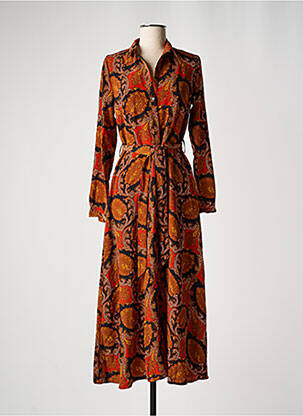 Rochie lungă maro CLOUDS OF FASHION femeie