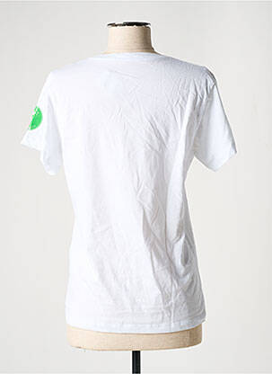 Tricou croială dreaptă mâneci scurte alb SAVE THE DUCK femeie