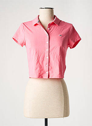 Cămașă roz TOMMY HILFIGER femeie