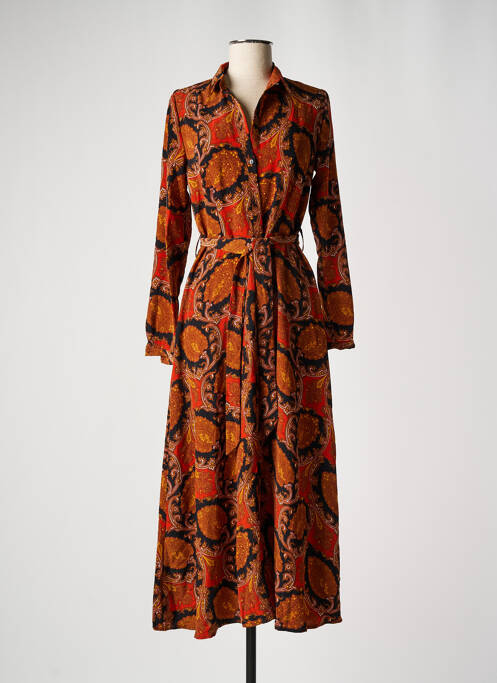 Rochie lungă maro CLOUDS OF FASHION femeie