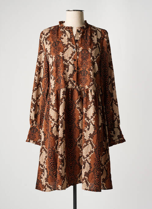 Rochie scurtă maro VILA femeie