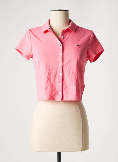 Cămașă roz TOMMY HILFIGER femeie