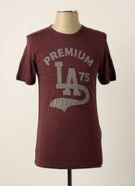 Tricou croială dreaptă mâneci scurte roșu JACK & JONES bărbat