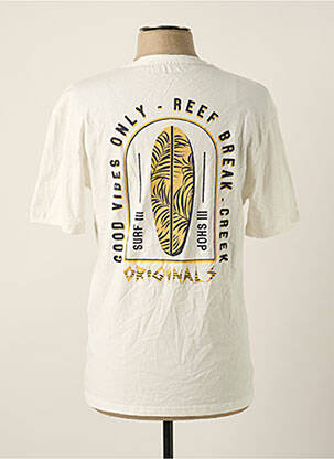 Tricou croială dreaptă mâneci scurte alb JACK & JONES bărbat