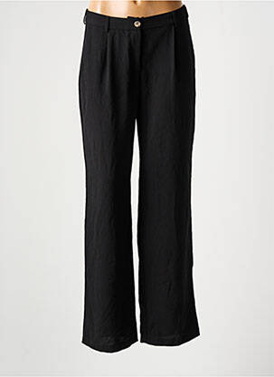 Pantalon drept închidere cu fermoar sub clapetă cu nasturi mărime normală negru VERO MODA femeie