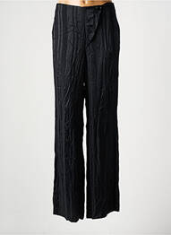 Pantalon drept închidere cu fermoar sub clapetă cu nasturi mărime normală negru ASTRID BLACK LABEL femme