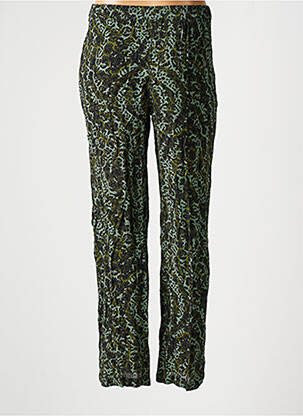 Pantalon drept țesătură crep mărime normală verde VERO MODA femeie