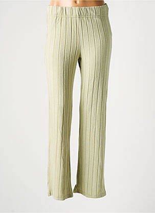 Pantalon drept elasticitate mărime normală verde ONLY femeie