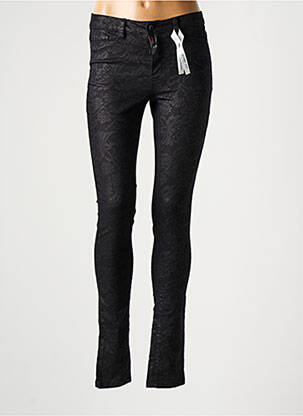 Pantalon slim țesătură poplin mărime normală negru VERO MODA femeie