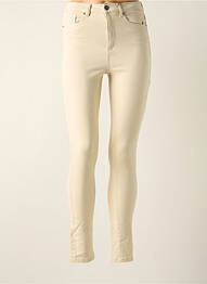 Pantalon slim elasticitate mărime normală bej ONLY femme