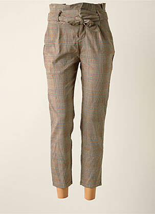 Pantalon trei sferturi maro ONLY femeie