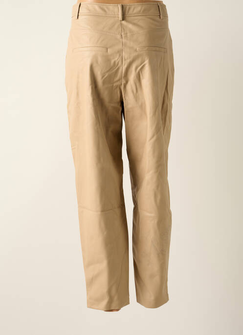 Pantalon drept bej MANGO femeie