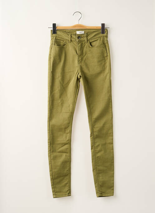 Pantalon slim verde JACQUELINE DE YONG femeie