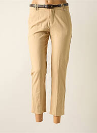 Pantalon 7/8 elasticitate mărime normală bej MANGO femme