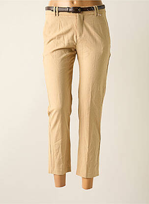 Pantalon 7/8 bej MANGO femeie