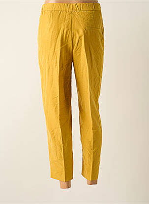 Pantalon 7/8 talie înaltă talie înaltă galben MANGO femeie