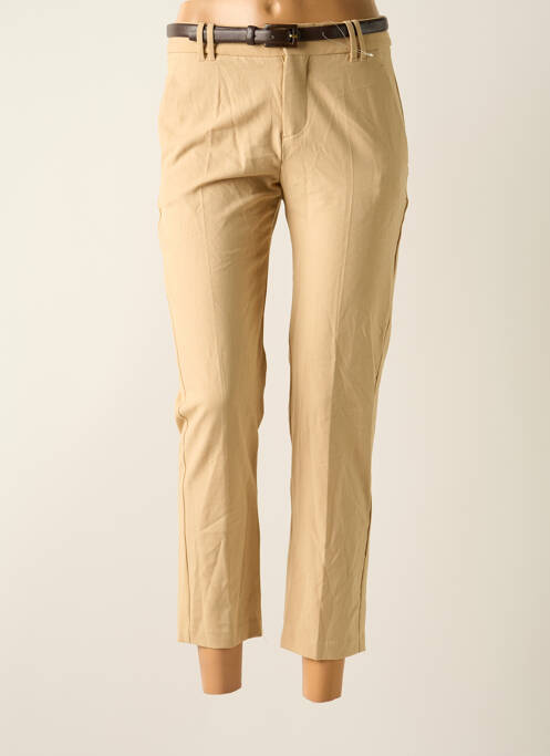 Pantalon 7/8 bej MANGO femeie