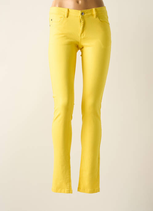 Pantalon slim galben FLAIR femeie