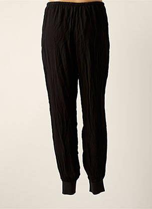 Pantalon drept țesătură crep talie înaltă negru MANGO femeie