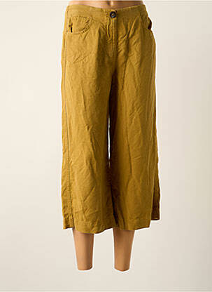 Pantalon trei sferturi verde MANGO femeie