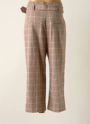 Pantalon 7/8 talie înaltă talie înaltă roz MANGO femeie