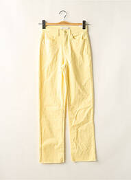 Pantalon 7/8 talie înaltă talie înaltă galben JDY femme
