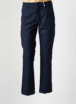 Pantalon chino închidere cu fermoar sub clapetă cu cârlig mărime normală albastru R.EV 1703 BY REMCO EVENPOEL  bărbat