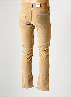 Pantalon slim țesătură catifea talie joasă bej JACK & JONES bărbat