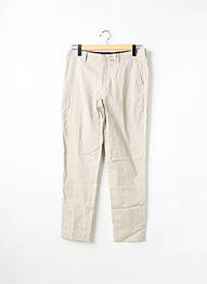 Pantalon chino închidere cu fermoar sub clapetă cu cârlig mărime normală bej JACK & JONES homme