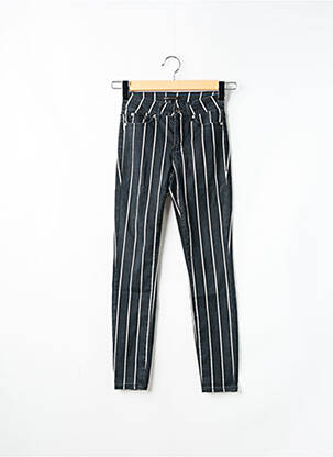 Pantalon slim talie înaltă talie înaltă negru ONLY femeie