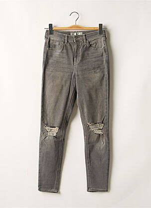 Blugi cu croială slim gri TOPSHOP femeie