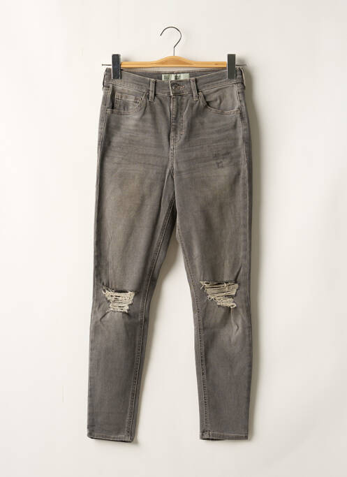 Blugi cu croială slim gri TOPSHOP femeie