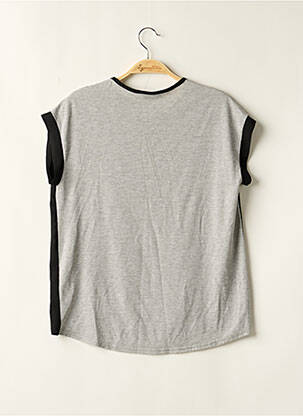 Tricou croială dreaptă mâneci scurte gri NEW LOOK femeie