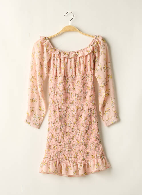 Rochie midi roz BOOHOO femeie