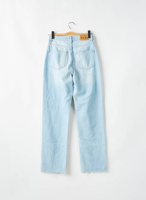 Blugi cu croială dreaptă albastru NA-KD femeie