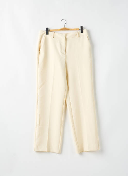 Pantalon drept bej SELECTED femeie