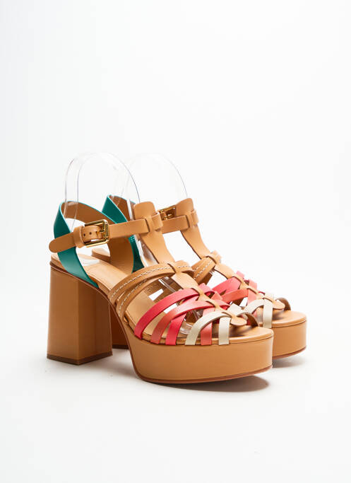 Sandale/Pantofi decupați maro SEE BY CHLOÉ femeie