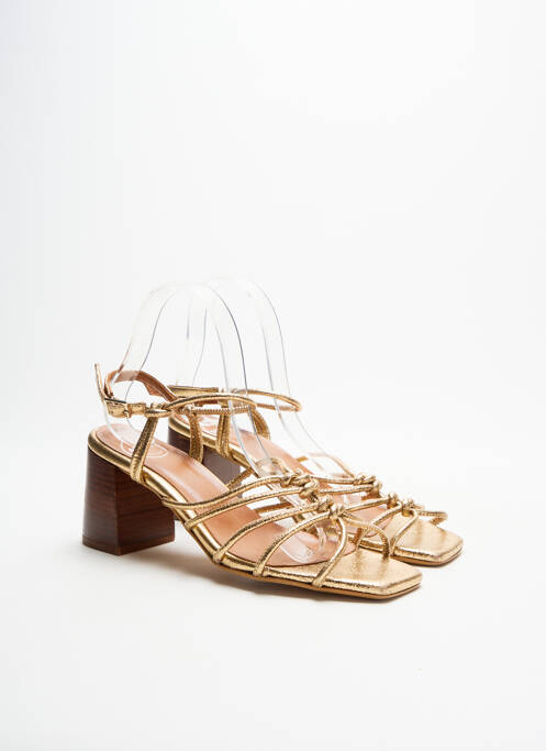 Sandale/Pantofi decupați auriu SARENZA femeie