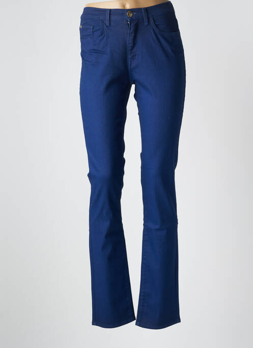 Blugi cu croială slim albastru TRUSSARDI JEANS femeie