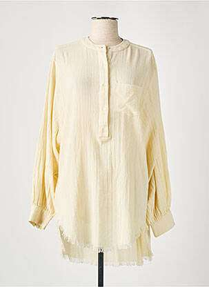 Tunică mâneci lungi bej NOTSHY femeie