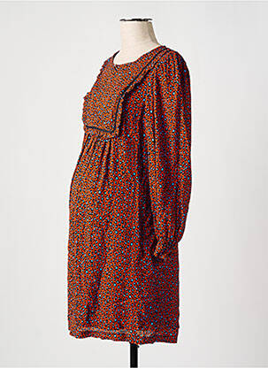 Rochie de maternitate guler rotund maro BALLOON femeie