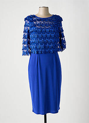 Rochie midi mâneci 3/4 mâneci 3/4 albastru MICHAELA LOUISA femeie