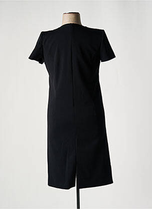Rochie midi țesătură crep mâneci scurte negru JOMHOY femeie