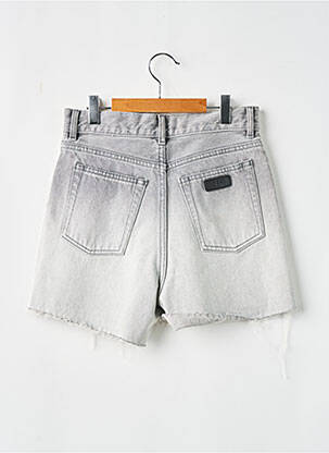Șort țesătură denim gri FINGER femeie