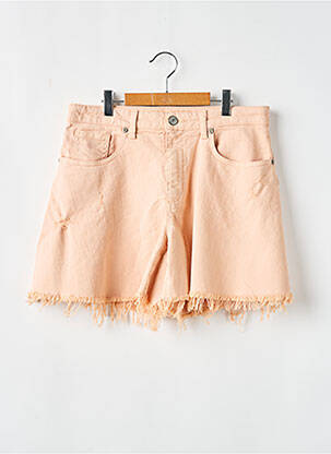 Șort țesătură denim roz PLEASE fată