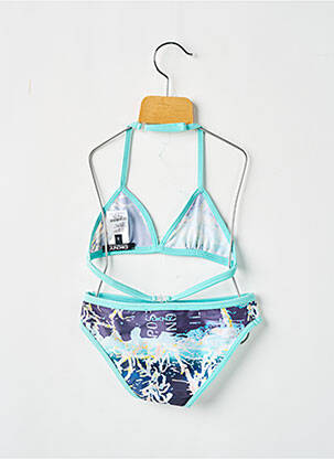 Costum de baie din două piese imprimeu fantezie albastru DKNY fată