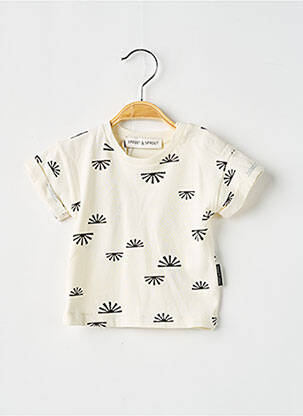 Tricou bej SPROET & SPROUT băiat